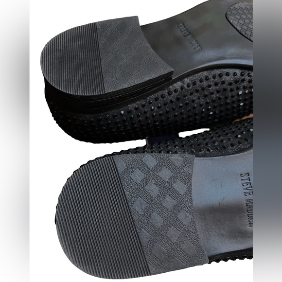 STEVE MADDEN Caviar Black Rhinestone Loafers Slip-On Men’s Size 11.5 - Picture 6 of 13